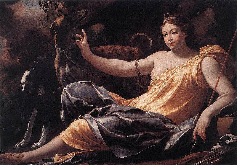 Simon  Vouet Diana Spain oil painting art